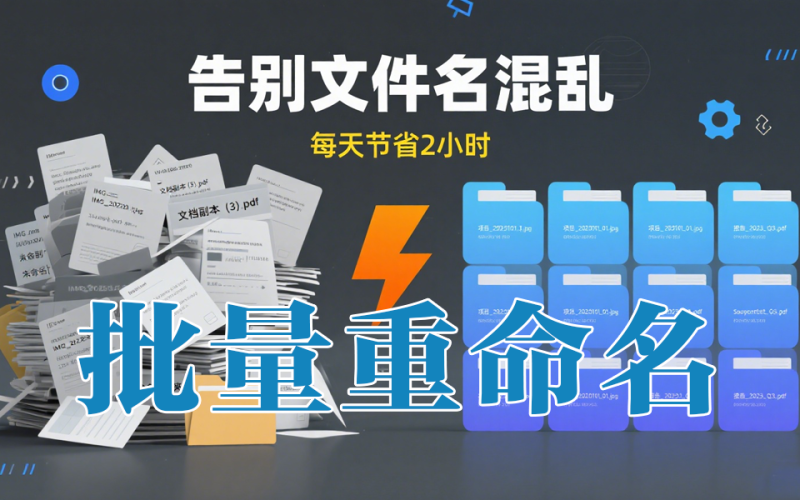 文件/文件夹批量重命名神器，助你高效办公必备：3 秒搞定批量重命名，让文件管理不再头疼！-软满仓-财源精品库