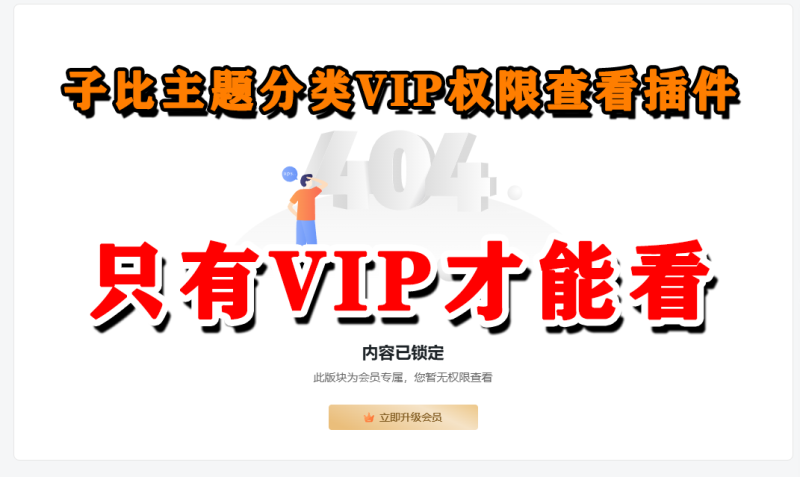 子比主题分类VIP权限查看插件_只有会员才可以查看分类-软满仓-财源精品库