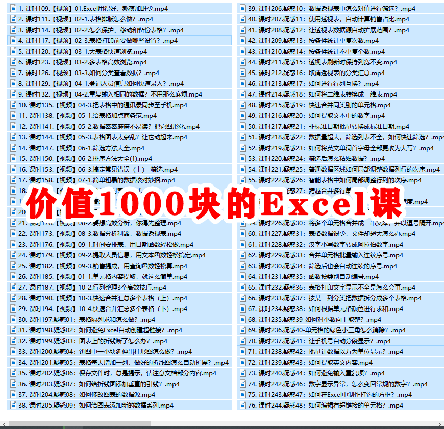 图片[1]-价值1000块钱的Excel课 - 软满仓-财源精品库-软满仓-财源精品库